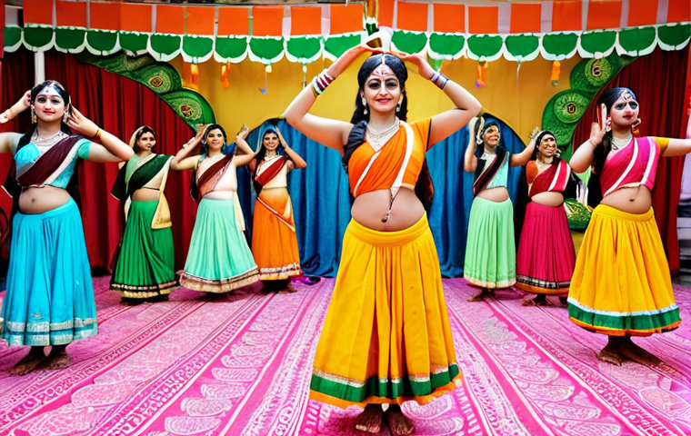 A vibrant social media post showcasing a Bengali cultural event, featuring traditional music, dance, and colorful decorations, promoted by an entertainment director. Focus on attracting local community involvement and highlighting the event's positive impact.