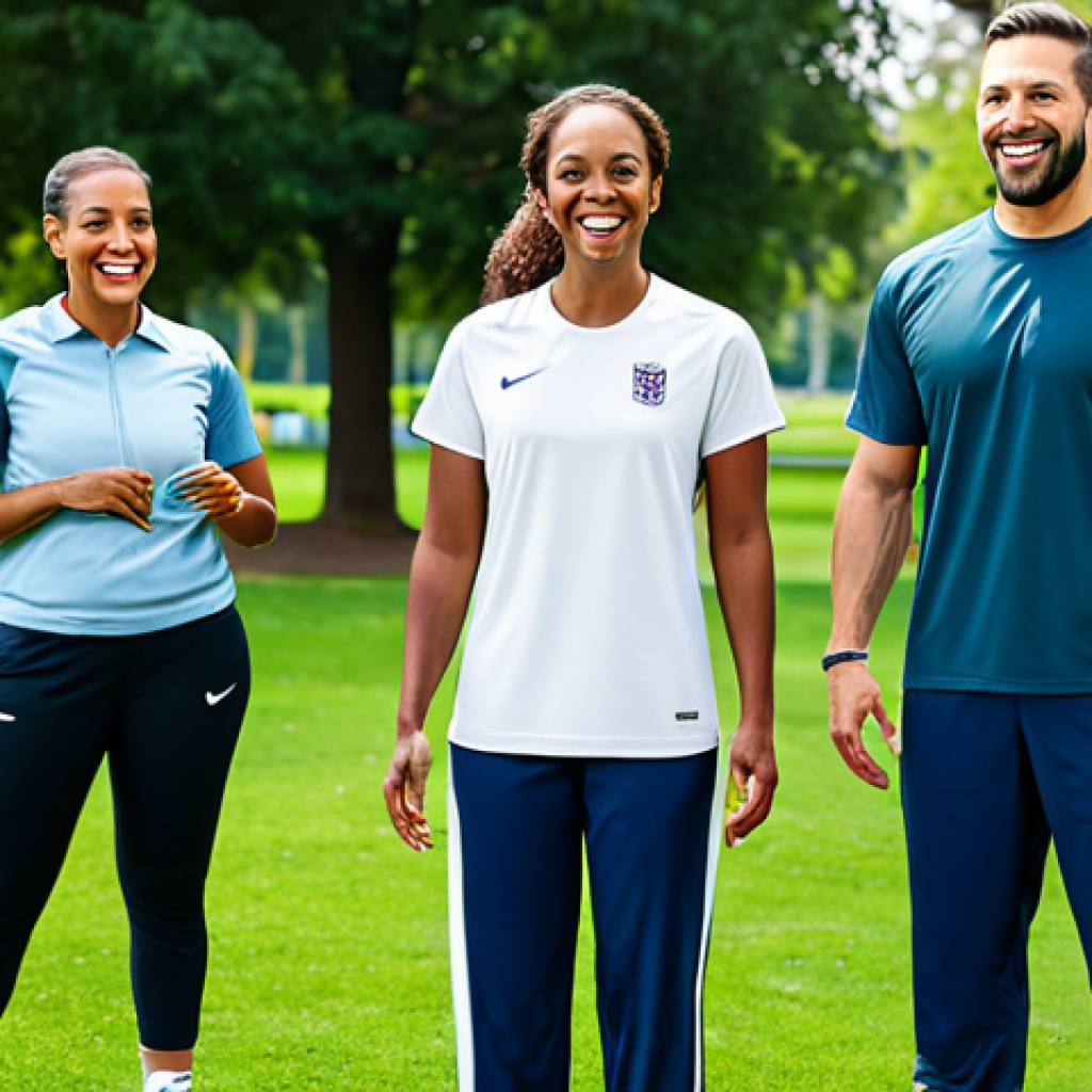 **

A professional recreational leader, fully clothed in modest athletic wear, leading a group of diverse individuals in a fun outdoor game.  Background: a sunny park with trees and green grass. Safe for work, appropriate content, family-friendly, perfect anatomy, natural proportions, professional photography.

**