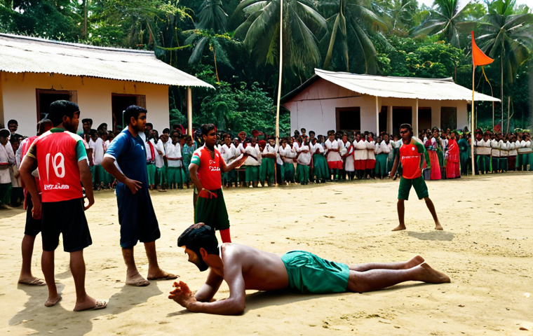 레크리에이션 지도자와 지역 축제 참여 - **Image Prompt:** A vibrant recreation leader, fully clothed in professional attire, orchestrating a...