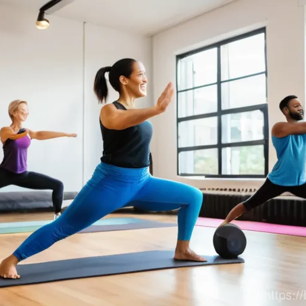 레크리에이션 지도자 직무 수행 가이드 - **Prompt Title: Virtual Fitness and Connection**
    **Image Prompt:** A diverse group of individual...