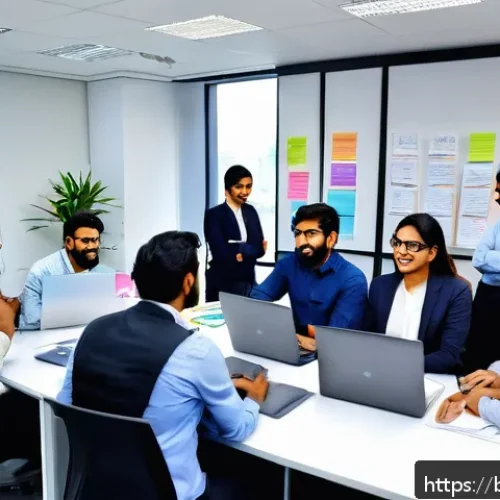 레크리에이션 지도자와 업무 혁신 - A diverse team of Bengali professionals in a modern office setting, engaged in a lively brainstormin...
